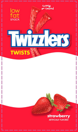TWIZZLERS TWISTS LOW FAT SNACK TOTALLY TWISTED STRAWBERRY ARTIFICIALLY FLAVORED
