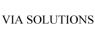 VIA SOLUTIONS