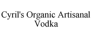 CYRIL'S ORGANIC ARTISANAL VODKA