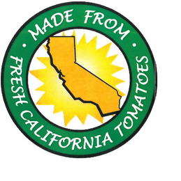 · MADE FROM · FRESH CALIFORNIA TOMATOES