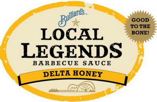 BILLARD'S LOCAL LEGENDS BARBECUE SAUCE DELTA HONEY