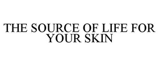 THE SOURCE OF LIFE FOR YOUR SKIN