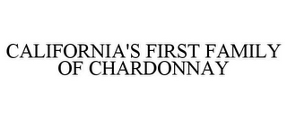 CALIFORNIA'S FIRST FAMILY OF CHARDONNAY