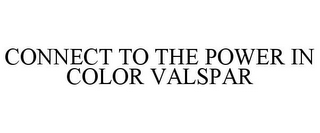 CONNECT TO THE POWER IN COLOR VALSPAR