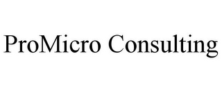 PROMICRO CONSULTING