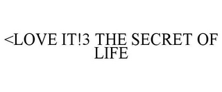 <LOVE IT!3 THE SECRET OF LIFE