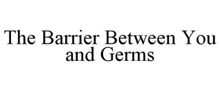 THE BARRIER BETWEEN YOU AND GERMS