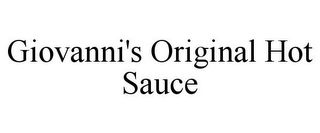 GIOVANNI'S ORIGINAL HOT SAUCE