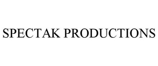 SPECTAK PRODUCTIONS