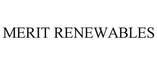 MERIT RENEWABLES