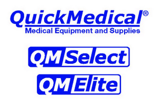 QUICKMEDICAL MEDICAL EQUIPMENT AND SUPPLIES QM SELECT QM ELITE