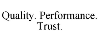 QUALITY. PERFORMANCE. TRUST.