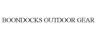 BOONDOCKS OUTDOOR GEAR