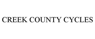 CREEK COUNTY CYCLES