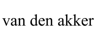 VAN DEN AKKER