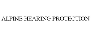 ALPINE HEARING PROTECTION