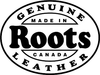 ROOTS GENUINE LEATHER MADE IN CANADA