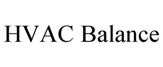 HVAC BALANCE