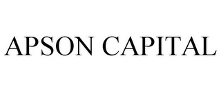 APSON CAPITAL