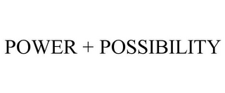 POWER + POSSIBILITY