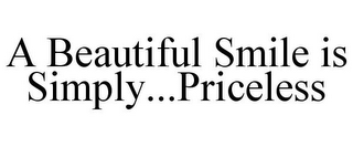 A BEAUTIFUL SMILE IS SIMPLY...PRICELESS