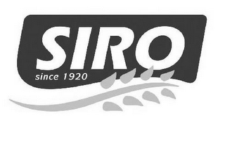 SIRO SINCE 1920