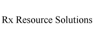 RX RESOURCE SOLUTIONS