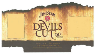 JIM BEAM BEAM FORMULA B A STANDARD SINCE 1795 DEVIL'S CUT 90 PROOF KENTUCKY STRAIGHT BOURBON WHISKEY