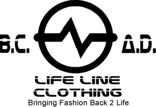 LIFE LINE CLOTHING BRINGING FASHION BACK2 LIFE B.C. A.D.