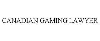 CANADIAN GAMING LAWYER