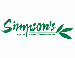 SIMPSON'S GREENS & FLORAL DISTRIBUTORS, INC.