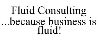 FLUID CONSULTING ...BECAUSE BUSINESS IS FLUID!