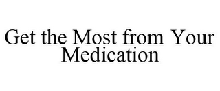 GET THE MOST FROM YOUR MEDICATION