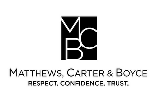 MCB MATTHEWS, CARTER & BOYCE RESPECT. CONFIDENCE. TRUST.