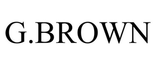 G.BROWN