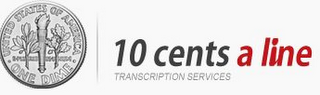 10 CENTS A LINE TRANSCRIPTION SERVICES