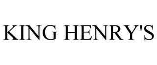 KING HENRY'S