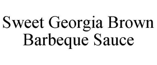 SWEET GEORGIA BROWN BARBEQUE SAUCE
