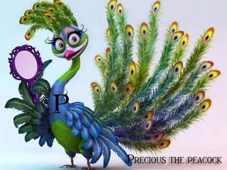 P, PRECIOUS THE PEACOCK