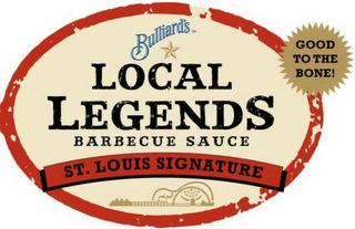 BULLIARD'S LOCAL LEGENDS BARBECUE SAUCE ST. LOUIS SIGNATURE