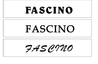 FASCINO FASCINO FASCINO