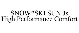 SNOW*SKI SUN JS HIGH PERFORMANCE COMFORT