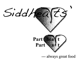 SIDDHEARTS' PART HEART PART ART --- ALWAYS GREAT FOOD