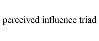 PERCEIVED INFLUENCE TRIAD