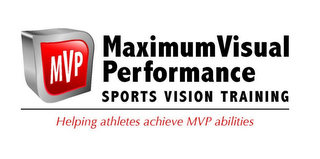 MVP MAXIMUM VISUAL PERFORMANCE SPORTS VISION TRAINING HELPING ATHLETES ACHIEVE MVP ABILITIES