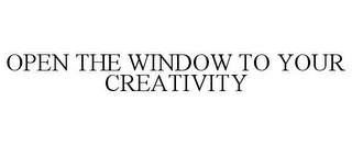 OPEN THE WINDOW TO YOUR CREATIVITY