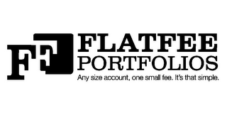 FF FLATFEE PORTFOLIOS ANY SIZE ACCOUNT,ONE SMALL FEE. IT'S THAT SIMPLE.