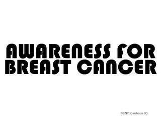 AWARENESS FOR BREAST CANCER