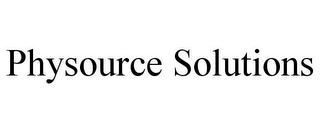 PHYSOURCE SOLUTIONS