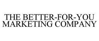 THE BETTER-FOR-YOU MARKETING COMPANY